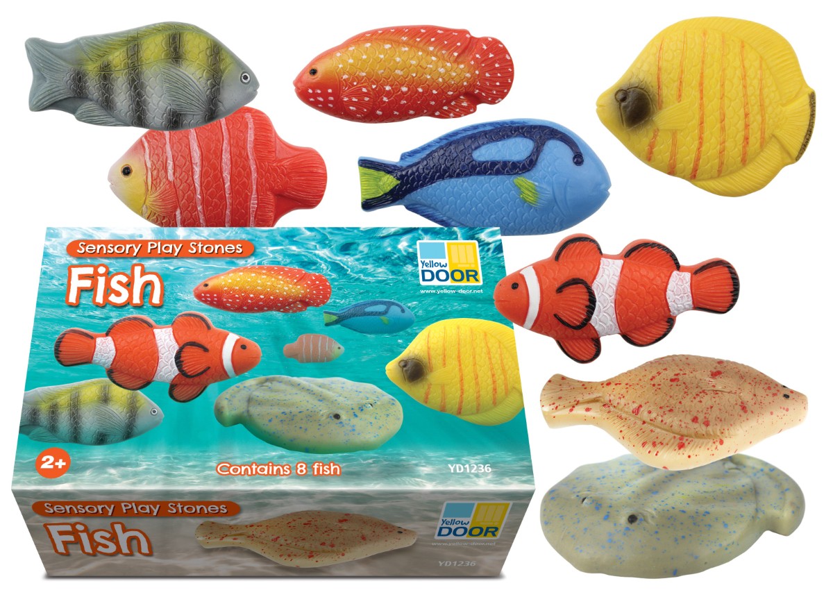Sensory Play Stones | Fish