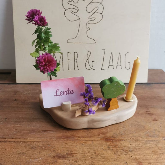 Houten Steker | Kaartenhoudertje