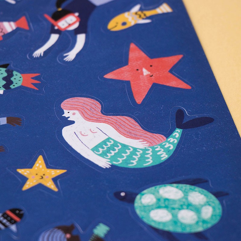 Herbruikbare Stickers | Sea
