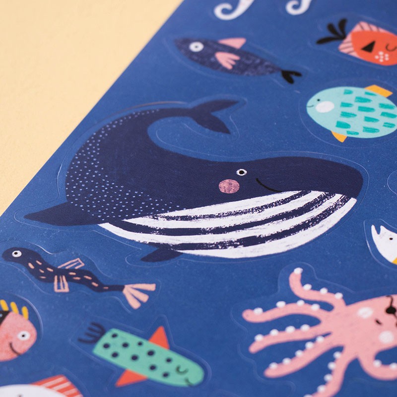 Herbruikbare Stickers | Sea