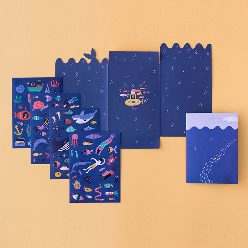 Herbruikbare Stickers | Sea