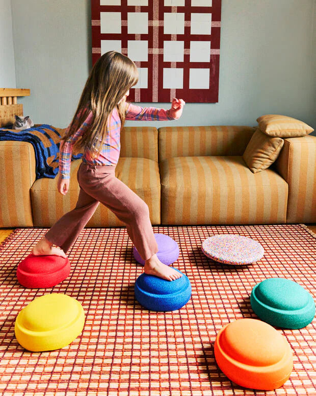 Stapelstein | ORIGINAL Regenboog Classic + Super Confetti Balanceerbord (SET 6 + 1)