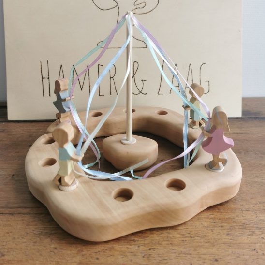 Houten Steker | Meisje Blauw