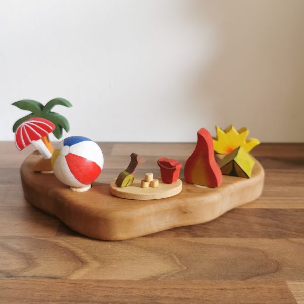 Houten Steker | Strandbal