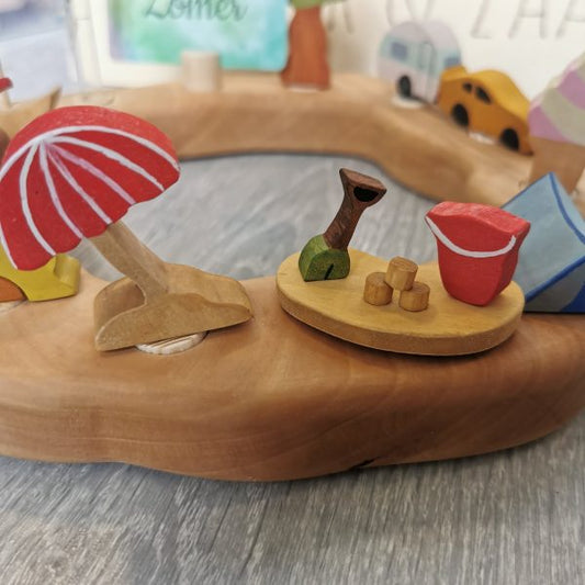 Houten Steker | Strandsetje