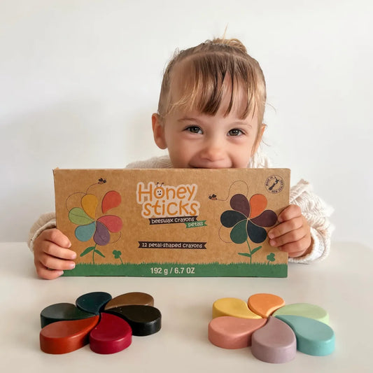 Natural Beeswax Crayons | Petals Pastel + Classic