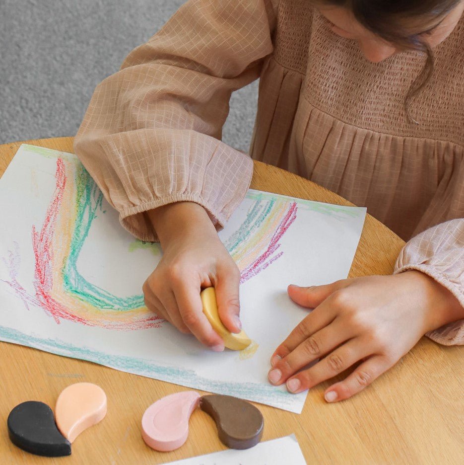 Natural Beeswax Crayons | Petals Pastel + Classic