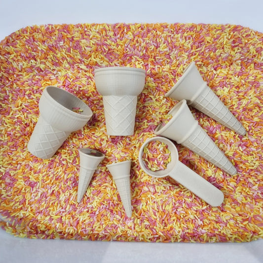 Ijshoorntjes XL Set (6 + Ijslepel)