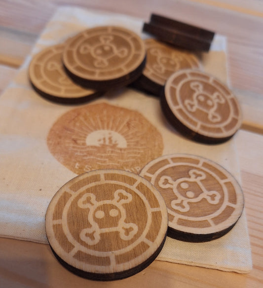 Zakje Piratenmunten (10)