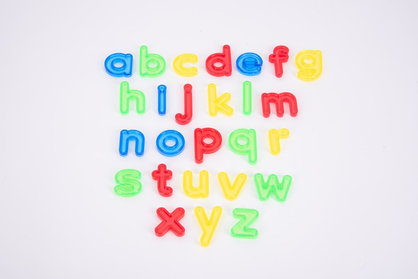 Doorschijnend Alfabet | Kleine Letters