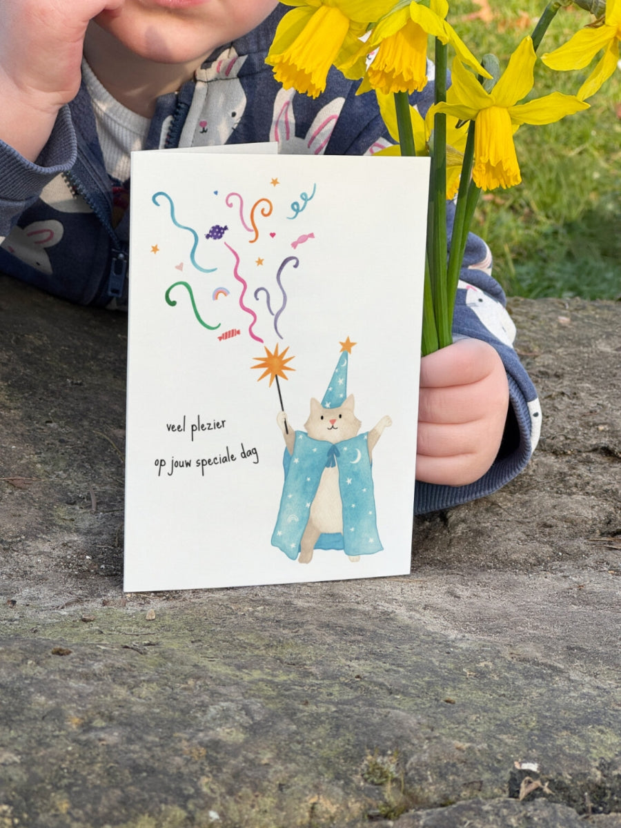 Dubbele Wenskaart | Veel plezier op jouw speciale dag