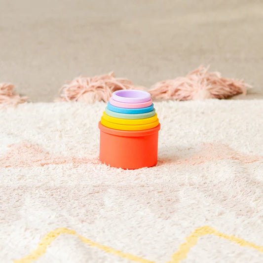 Silisoft Ronde Stapelbekers (regenboog)