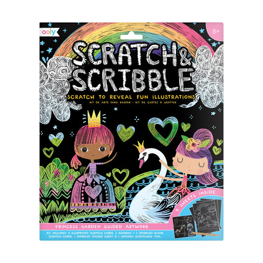 Kraskunst | Scratch & Scribble - Princess Garden