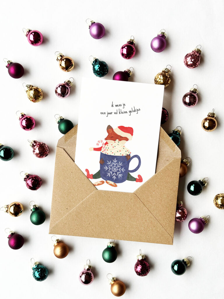 Wenskaart | Ik wens je een jaar vol kleine gelukjes