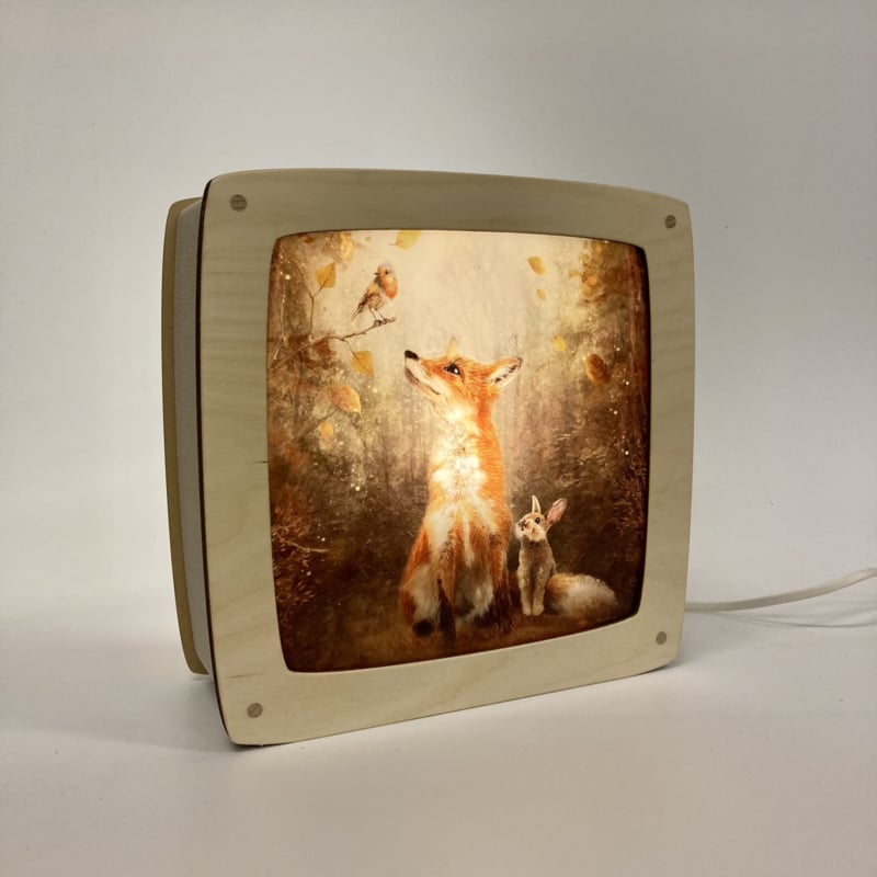 Plaat Seizoenenlamp/Raamhanger | Autumn Leaves