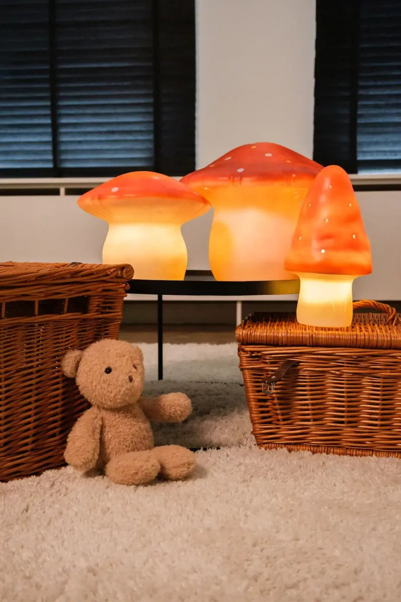 Mushroom Lamp Red Brick
