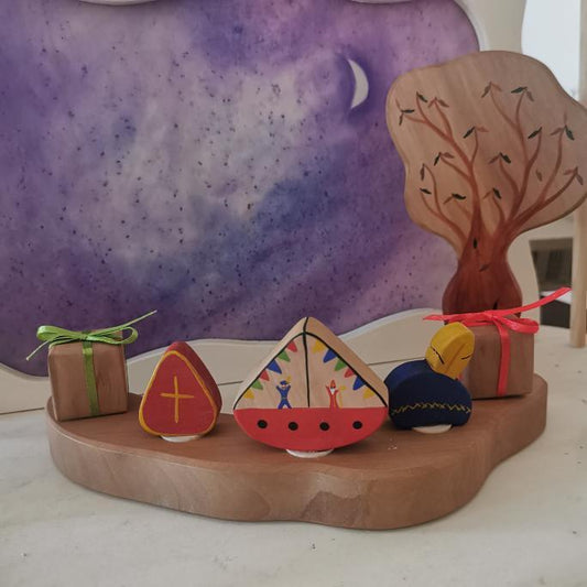 Houten Steker | Groen Cadeautje