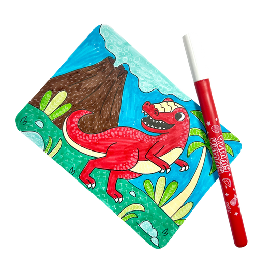 Patronen toveren met stiften | Dino Tales (6+)