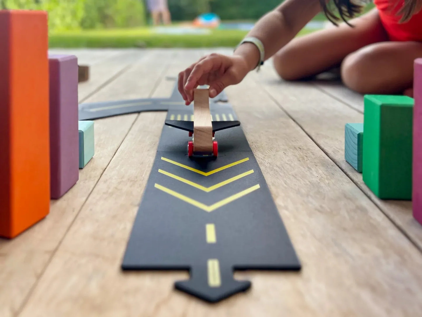 Runway (8 wegdelen + 1 vliegtuig)