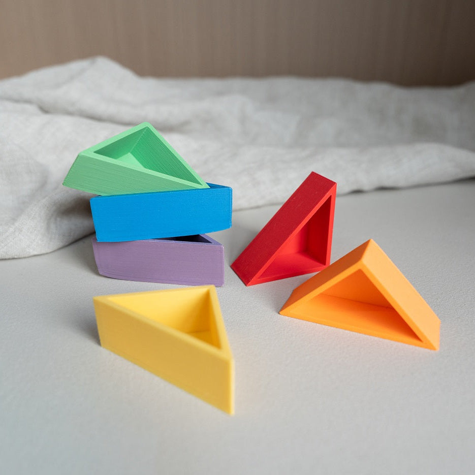 Mandigo Regenboog | Rechte Driehoek (kleur naar keuze)