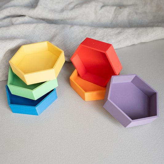 Mandigo Regenboog | Zeshoekig (kleur naar keuze)