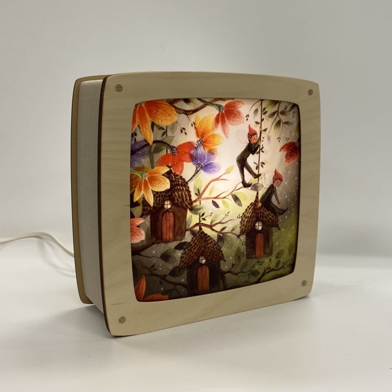 Plaat Seizoenenlamp/Raamhanger | Little Lodges
