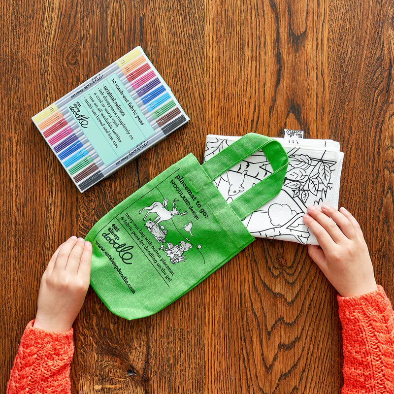 Placemat to go | Bos (incl. uitwasbare textielstiften)