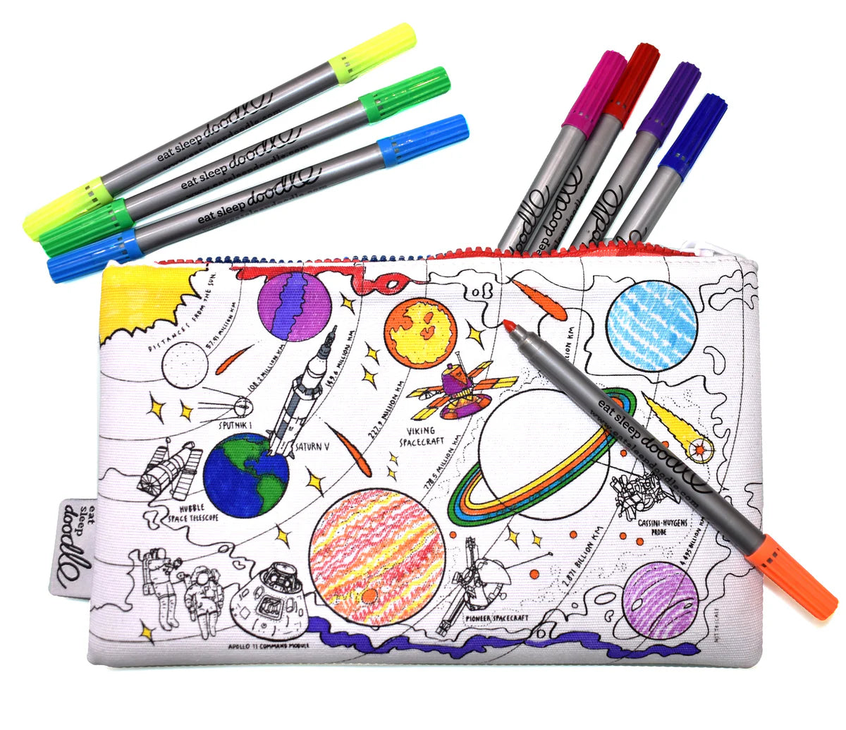 Etui to go | Ruimte (incl. uitwasbare textielstiften)