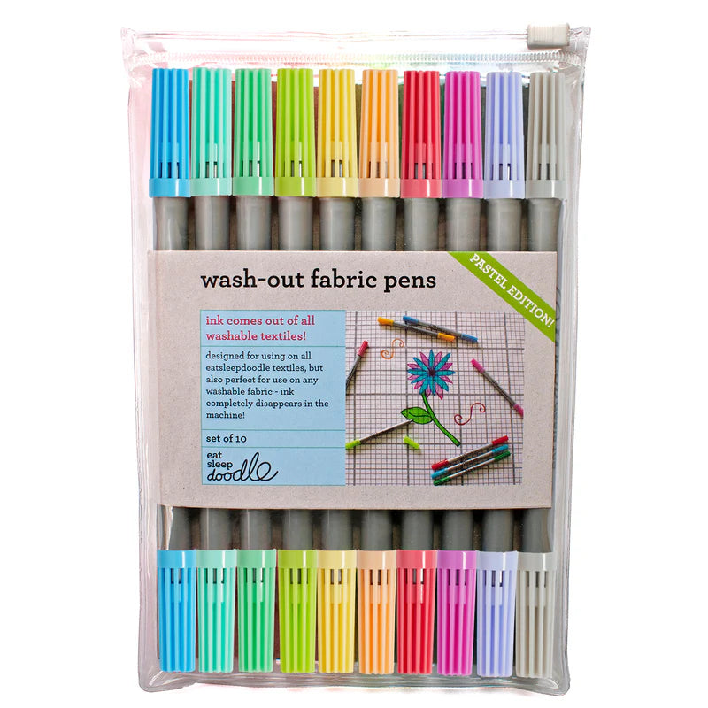 Uitwasbare Textielstiften | Pastelkleuren (10)