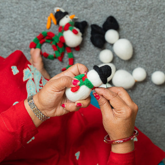 Kersthanger | Sneeuwpop