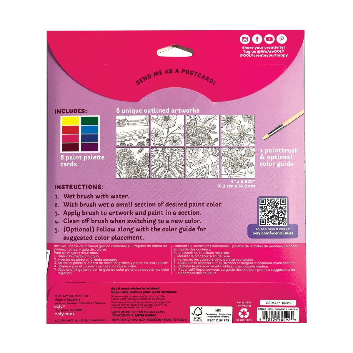 DIY Aquarel Kunstkit | Scenic Hues Flowers & Gardens (8+)
