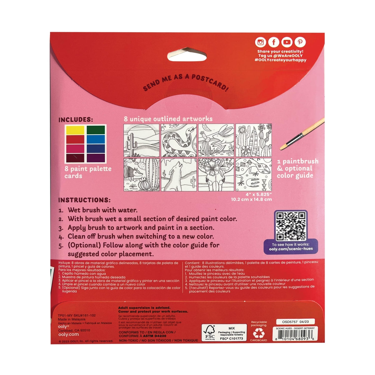 DIY Aquarel Kunstkit | Scenic Hues Desert getaway (8+)