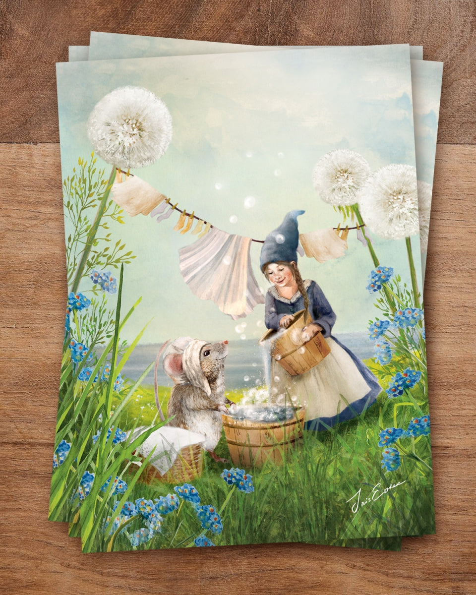 Ansichtkaart | Laundry Day