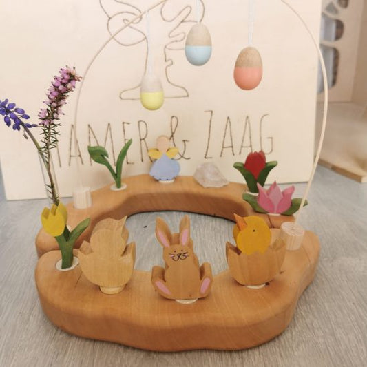 Houten Steker | Tulp (geel of rood)