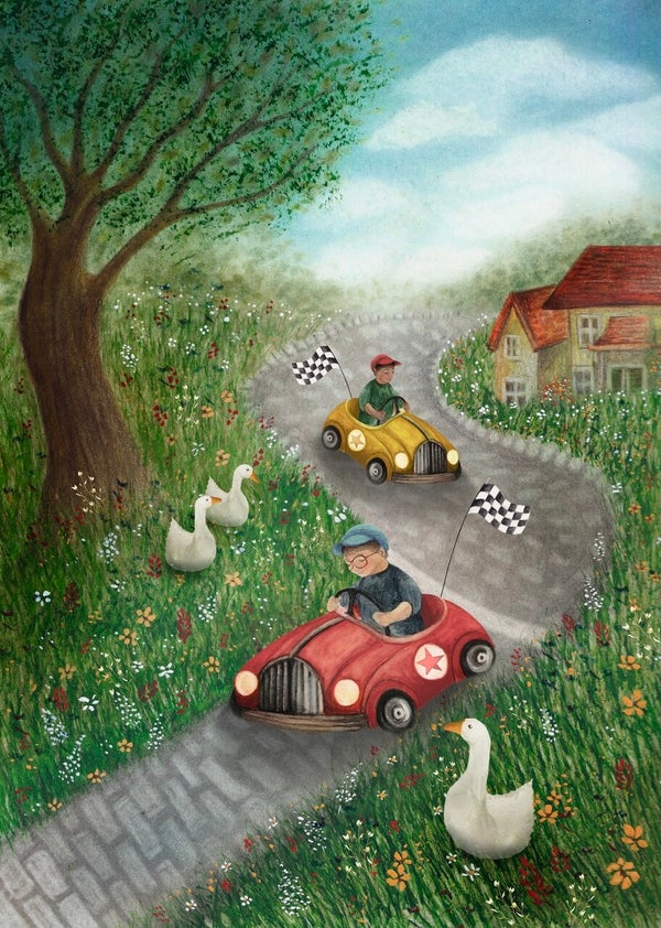 Ansichtkaart | Rolling Race
