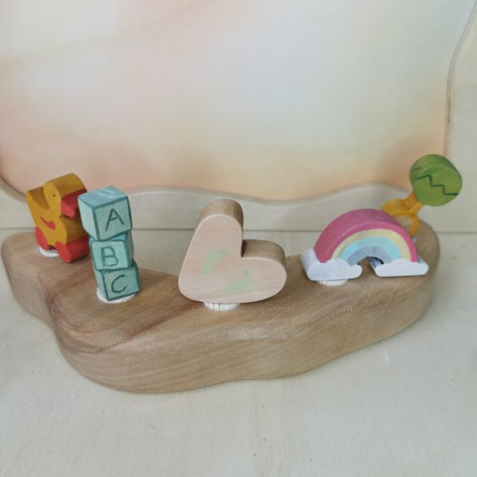 Houten Steker | Regenboog