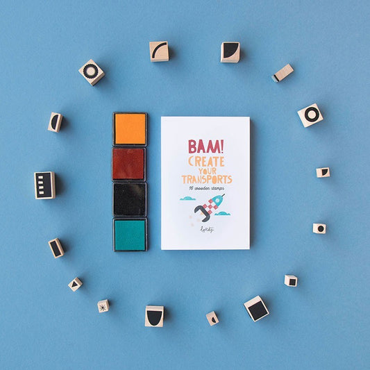 BAM! Stamps | Create Your Transports (5+)