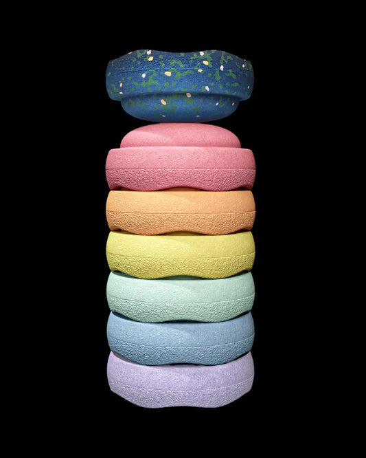 Stapelstein | MINI Regenboog Pastel Water Lily (6 + 1 GRATIS) (LIMITED EDITION)