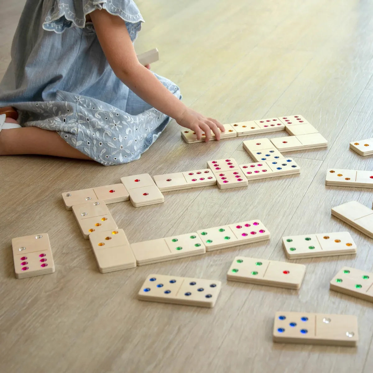 XL Domino met Edelstenen (2+)