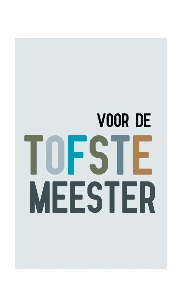 Notitieboekje | Voor de tofste meester