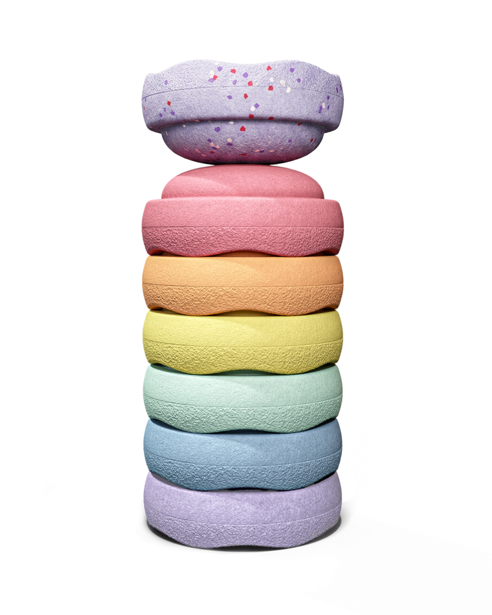 WINTER SPECIAL Stapelstein | MINI Regenboog Pastel (7) LIMITED EDITION