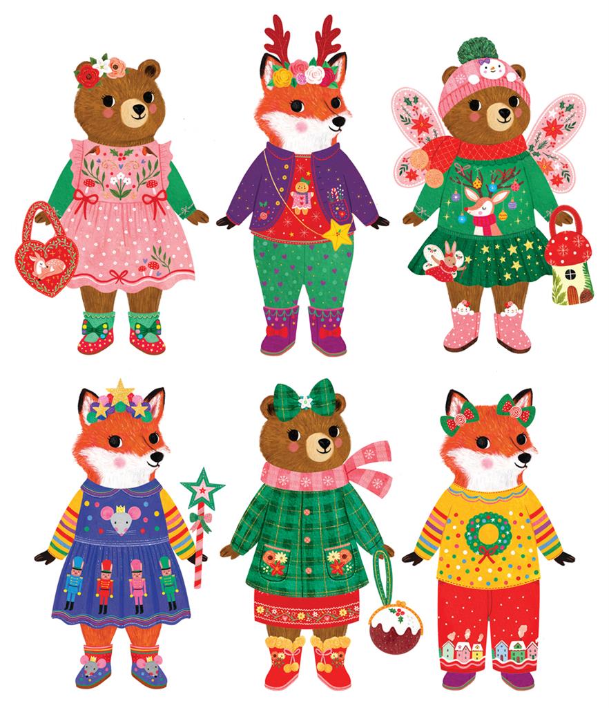 Magnetische Speelset | Merry Woodland Dress-up