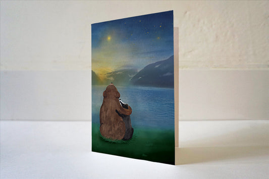 Wenskaart | Troost tussen beer en das