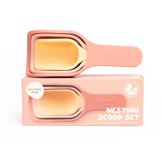 Siliconen Speelschepjes | Koraal/Geel (3)