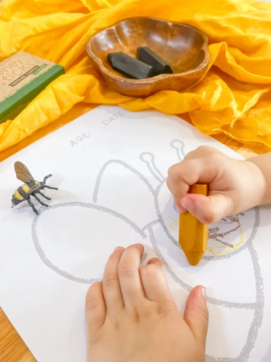 Natural Beeswax Crayons | Triangles