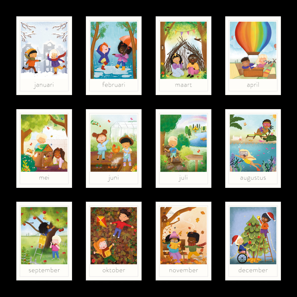 Inclusieve Kaartenset | Maanden