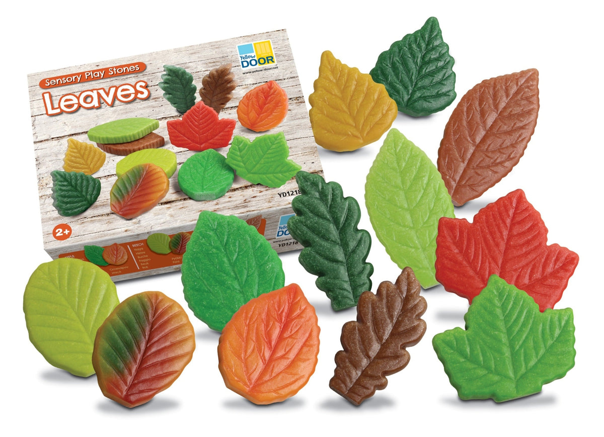 Sensory Play Stones | Leaves