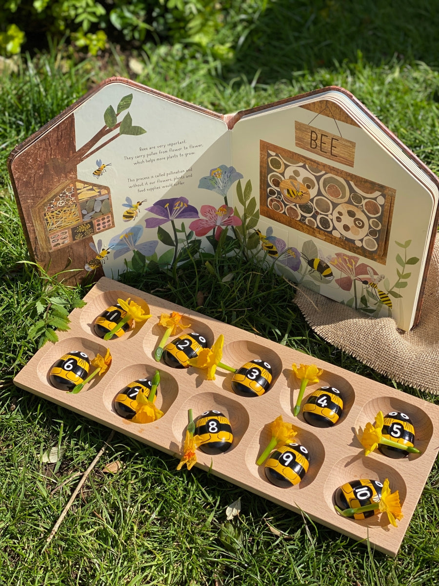 Honey Bee Number Stones