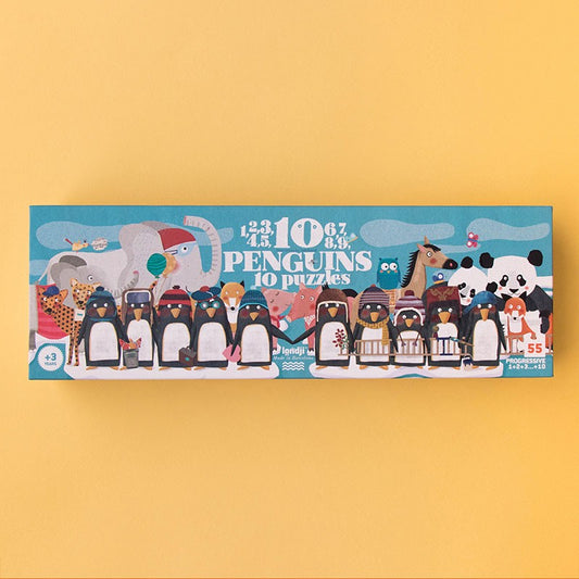 Puzzel | 10 Penguins (10 puzzels) 3+