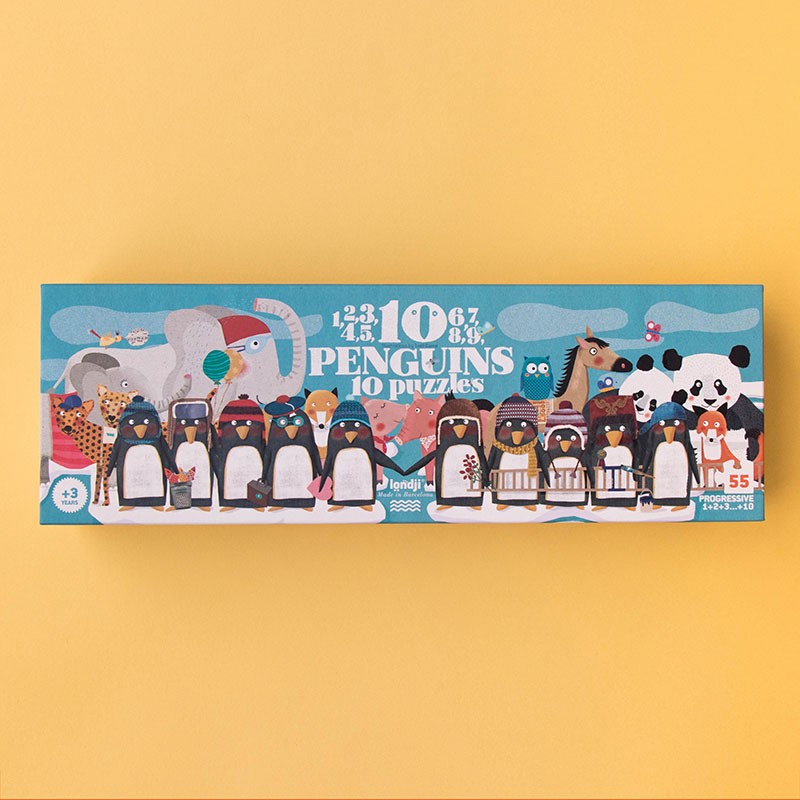 Puzzel | 10 Penguins (10 puzzels)